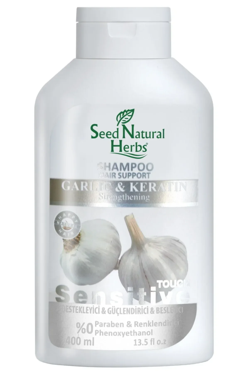 Seed Natural Herbs Sarımsaklı Ve Keratinli Şampuan 400 Ml