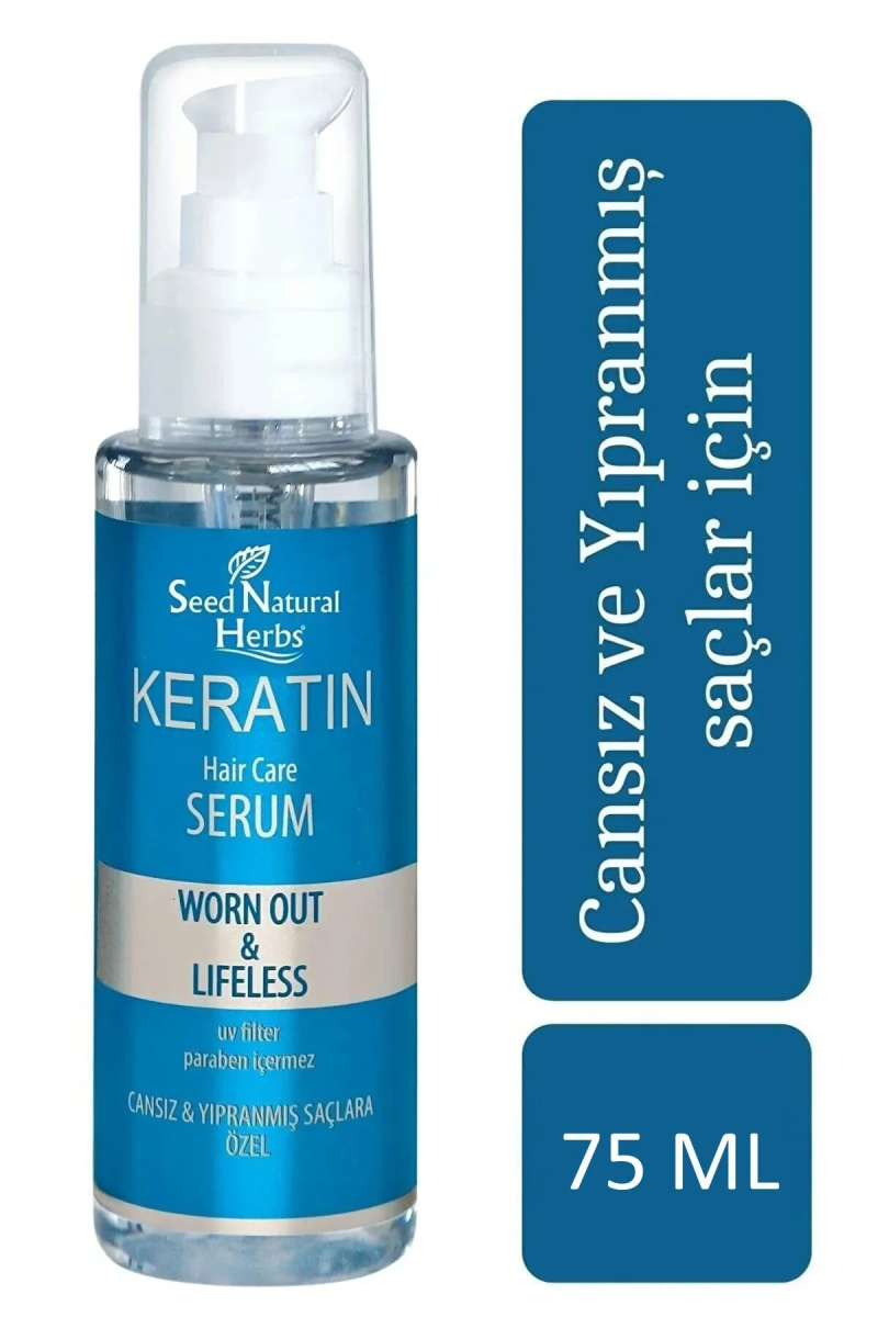 Keratin Serum Isıl Işlem Görmüş Ve Yıpranmış Saçlara Özel Yoğun Bakım 75 Ml