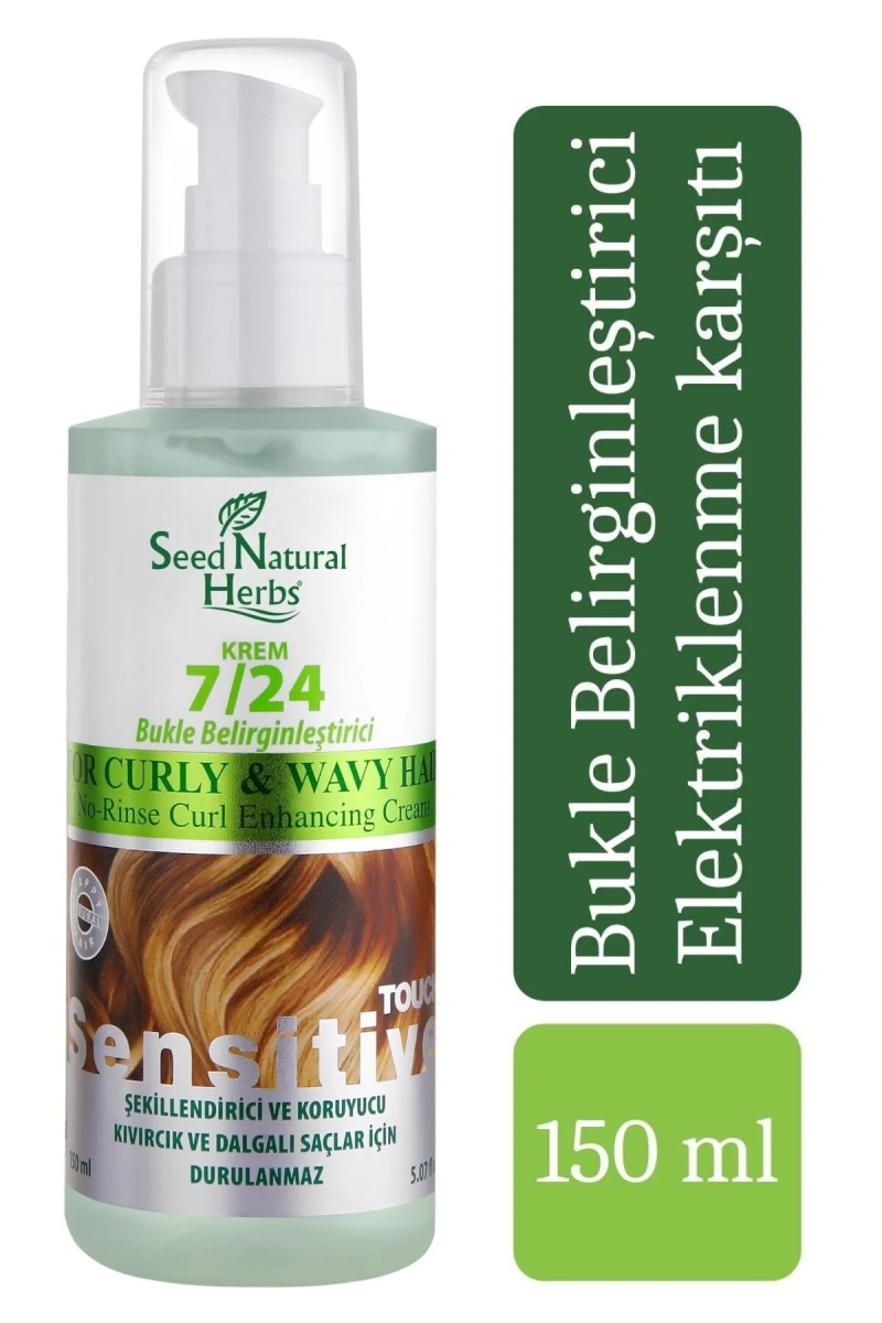 Seed Natural Herbs 7/24 Bukle Belirginleştirci Durulanmayan Saç Kremi 150 Ml