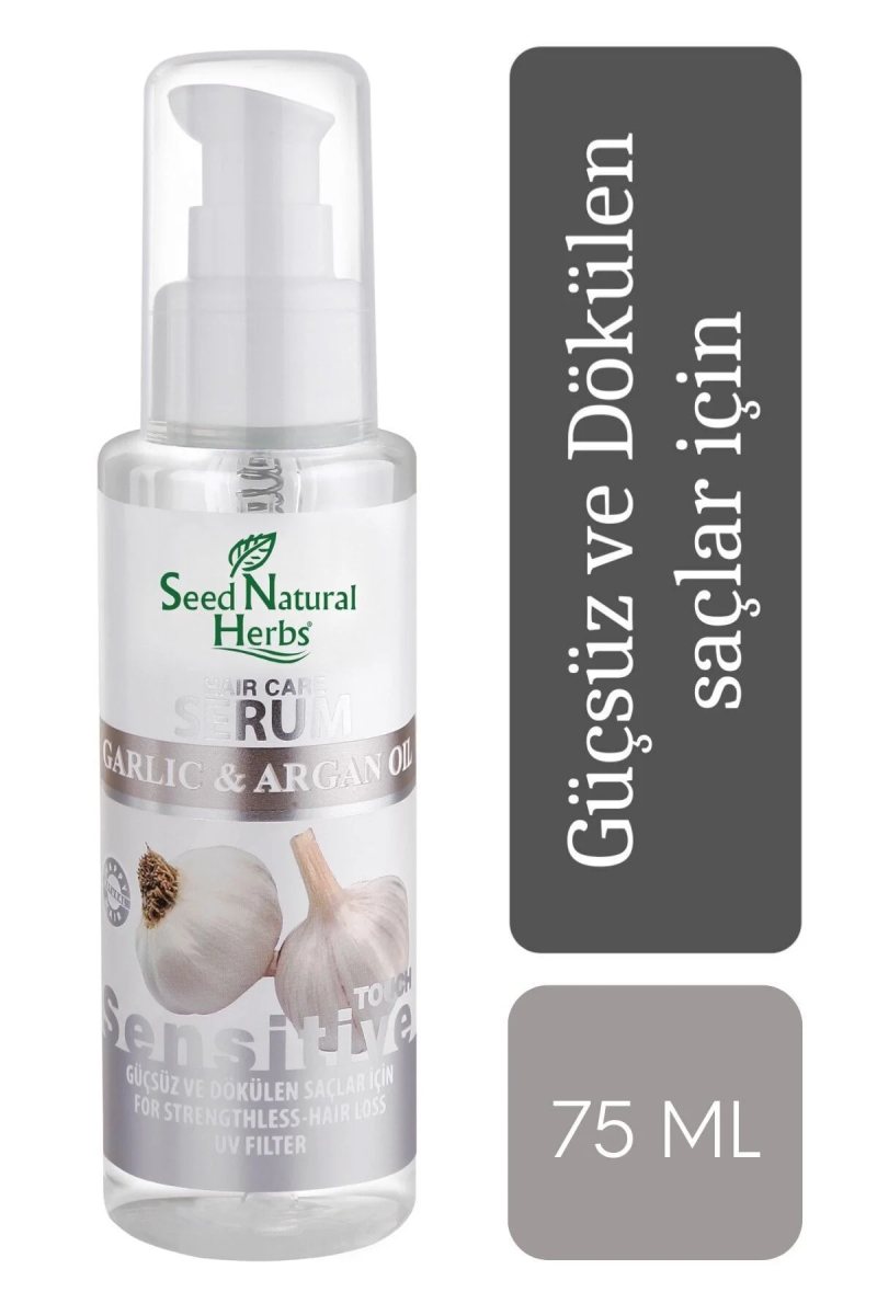 Seed Natural Herbs Dökülme Karşıtı Sarımsaklı Argan Yağlı Saç Serumu 75 Ml