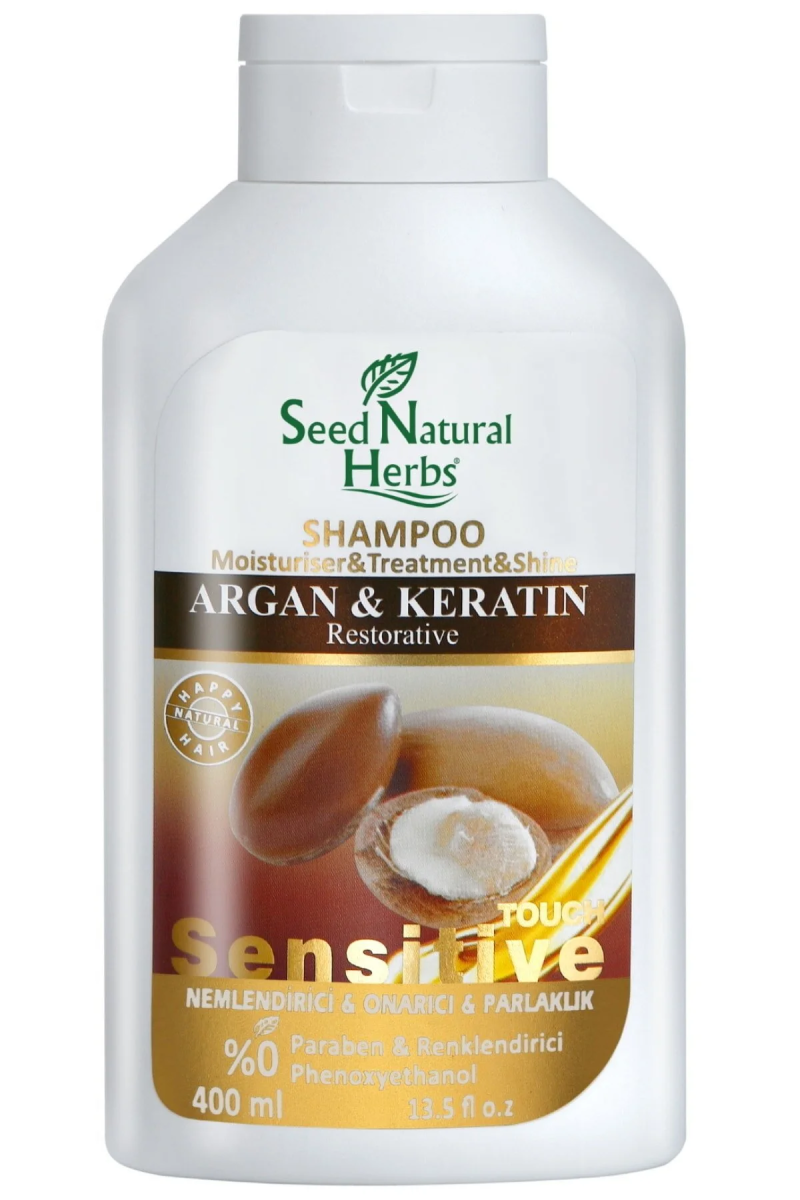 Seed Natural Herbs Argan & Keratin Şampuan 400 ml