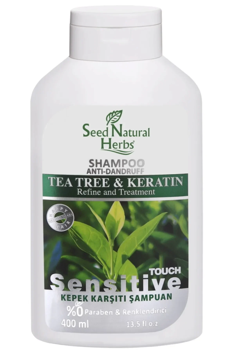 Seed Natural Herbs Tea Tree & Keratin Kepek Karşıtı Şampuan 400 Ml